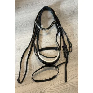 Bridon de dressage noir COB