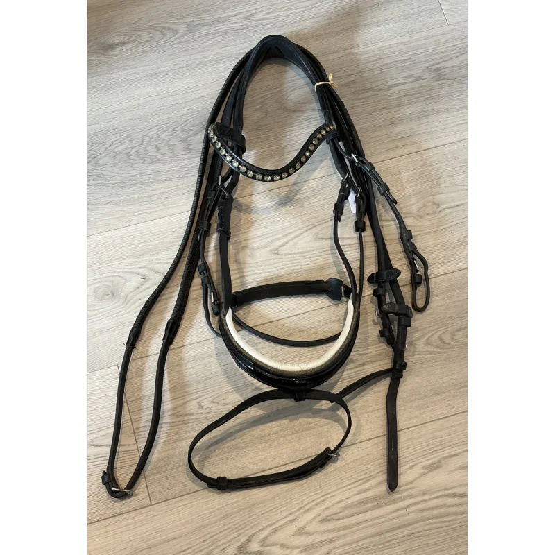 Bridon de dressage noir COB