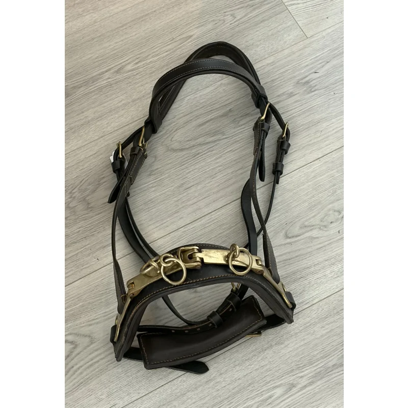 Caveçon cuir brun Full